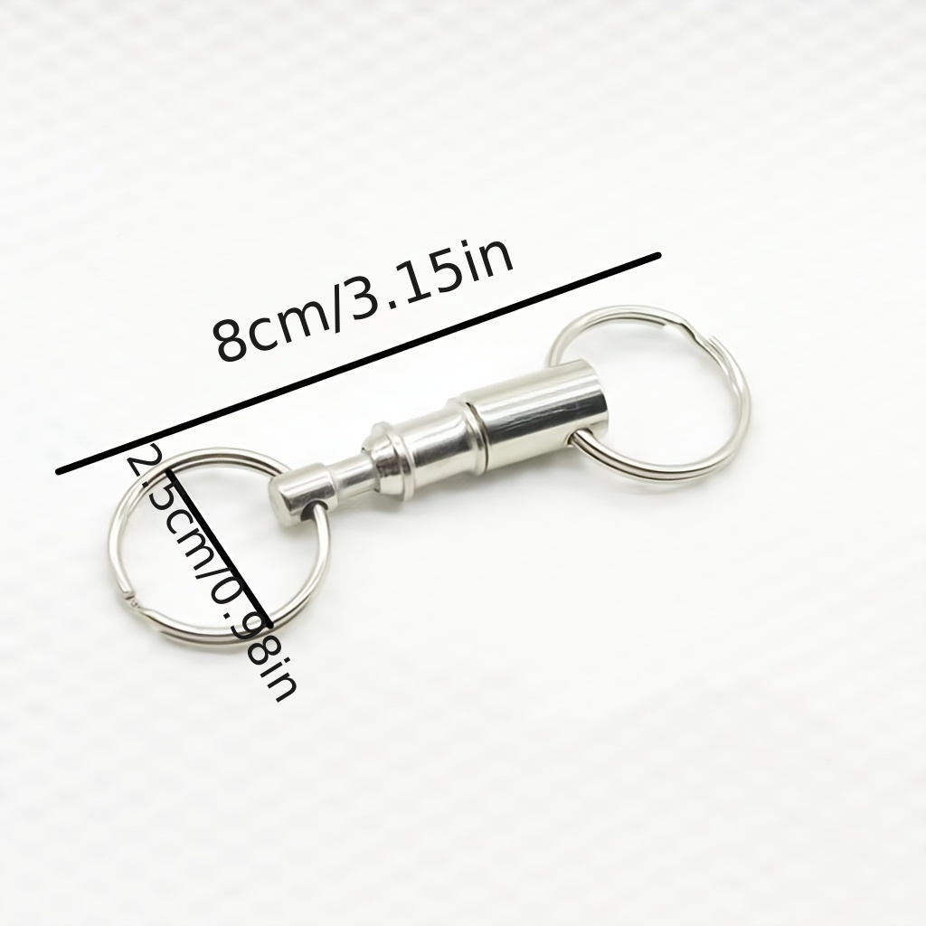 Detachable Key Chain: Quick Release Double Split Rings For - Temu