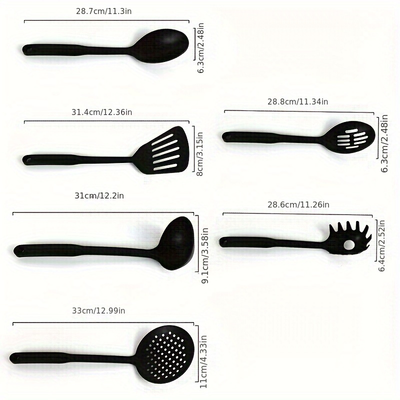 6pcs Plastic Cooking Utensil Set