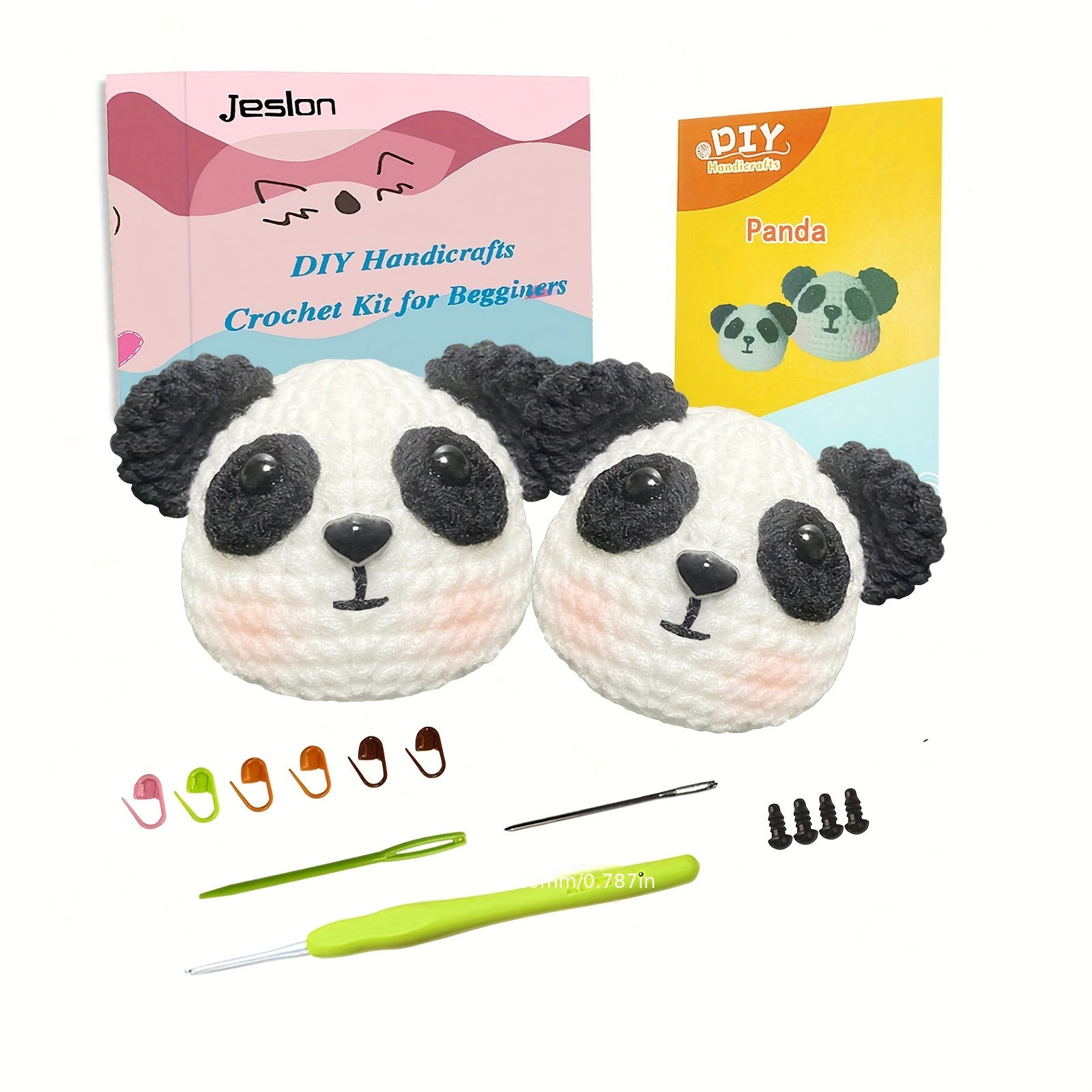 marqueurs panda pour crochet et tricot