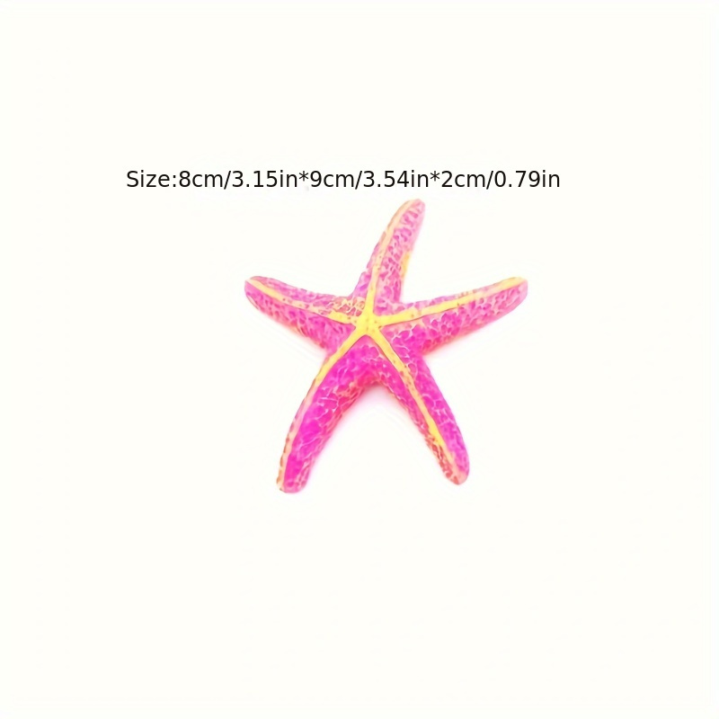 3pcs Resin Starfish Simulation Starfish Hexagonal Starfish Fishing Net  Decoration - Pet Supplies - Temu
