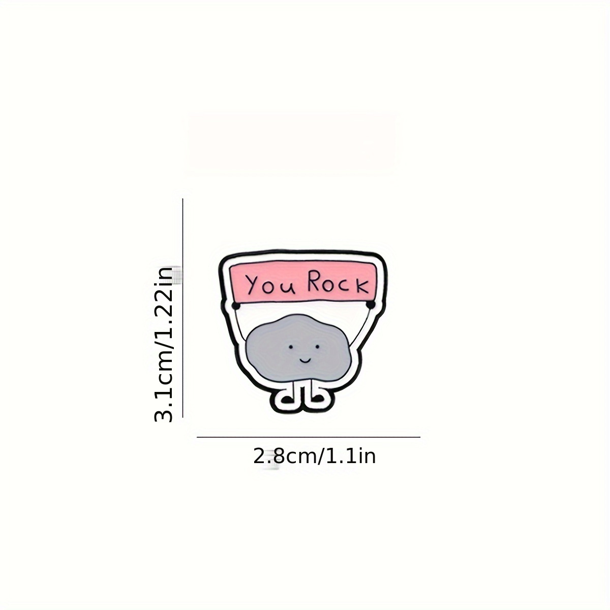 Cartoon Cute Stone Enamel Pin Decorative Brooch