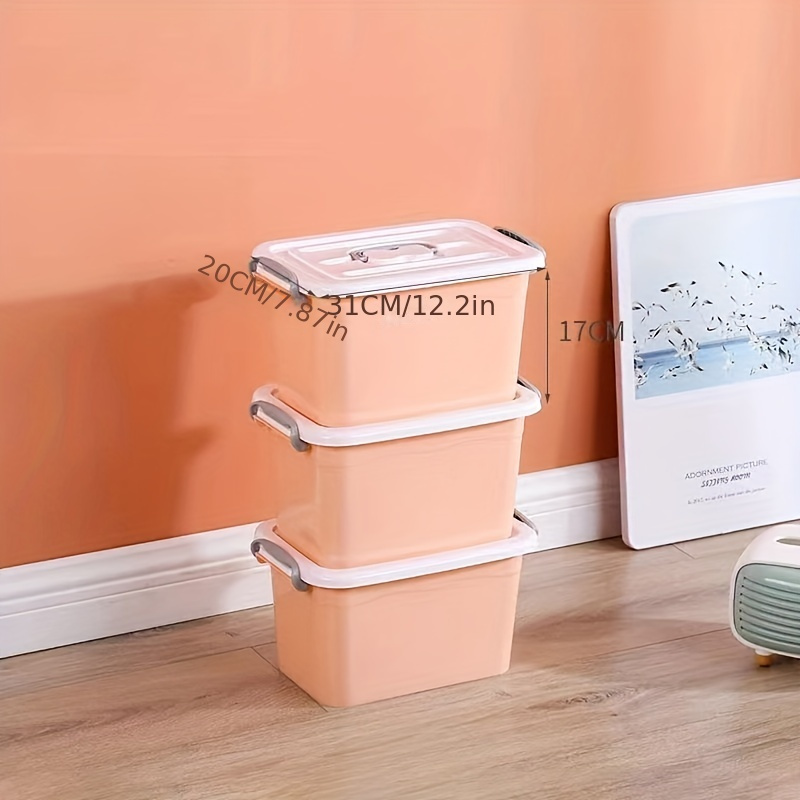  Bins & Things Pink 3-Tier Stackable Storage Container