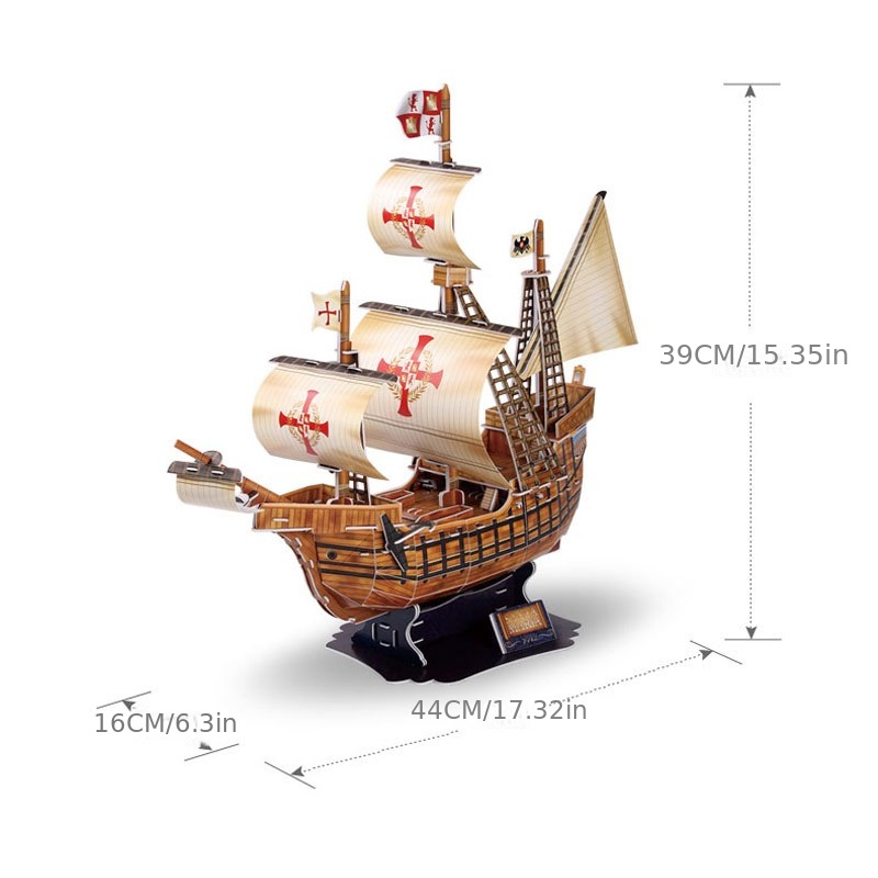 3D Metal Model Kit Viking Ship Assembly Model DIY 3D Laser Cut Model Puzzle