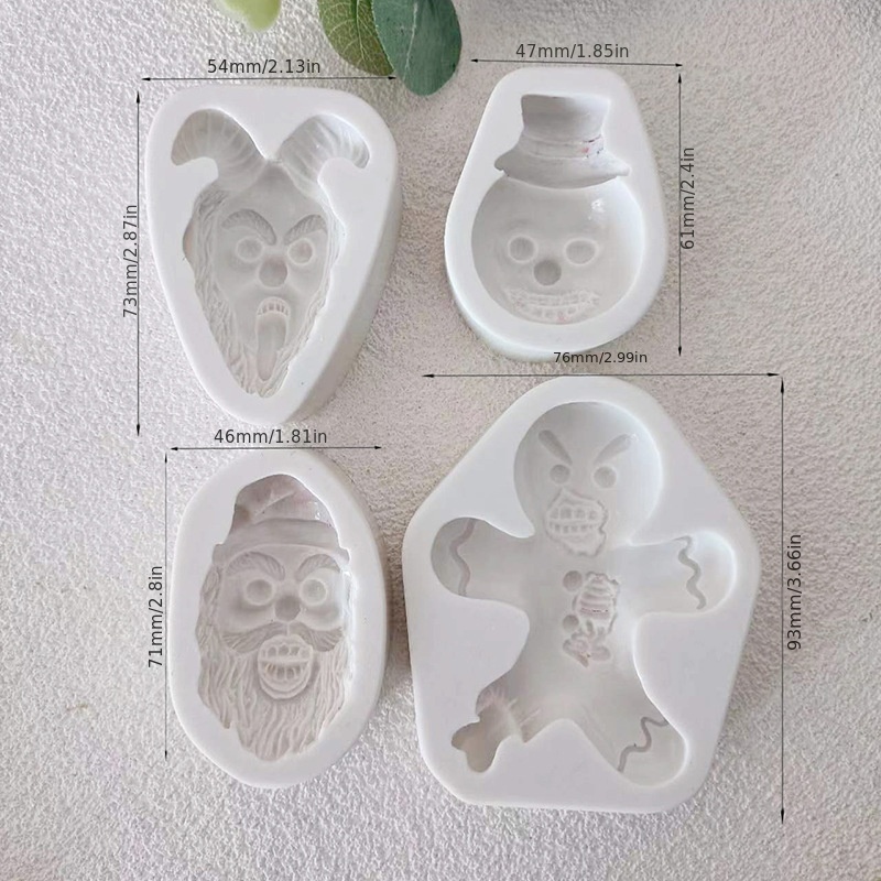 Hot Sell Halloween Christmas Silicone Cookie Mold DIY Molds for