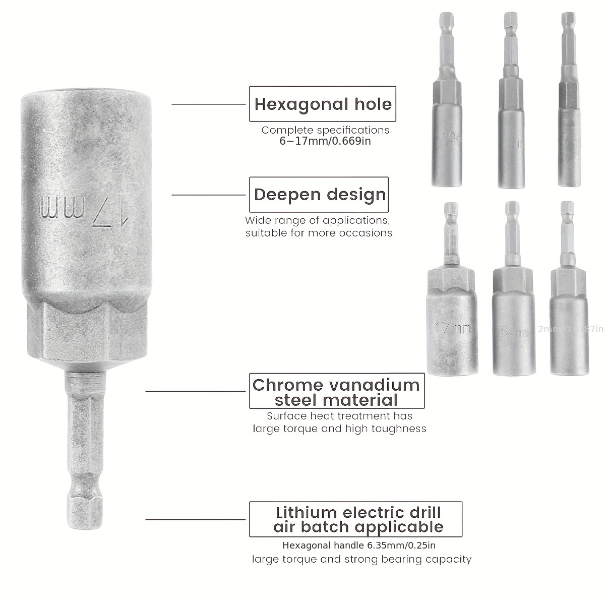 17mm socket best sale for impact driver