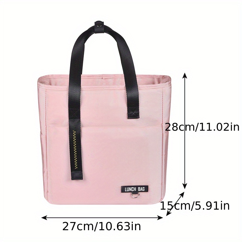 Light Pink Lunch Box Insulated Lunch Bag for Teen Girls Women