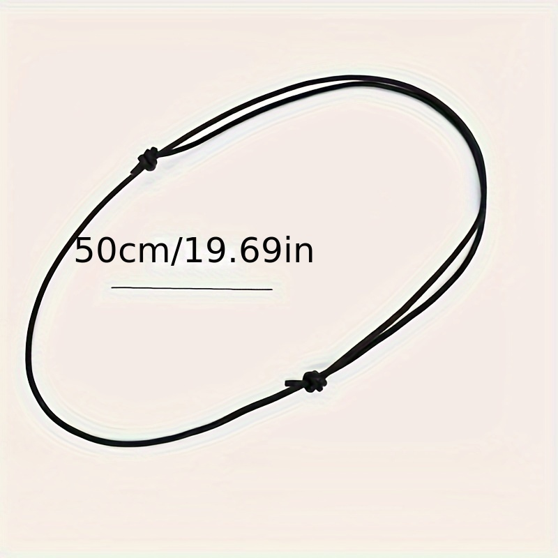 1pc 2mm Leather Necklace Cord With Clasp (No Pendants) 16inch-24inch  Braided Rope Necklace For Men Women Stainless Steel Clasp