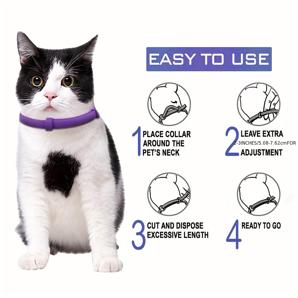 2pcs Pet Calming Collars For Cats & Dogs