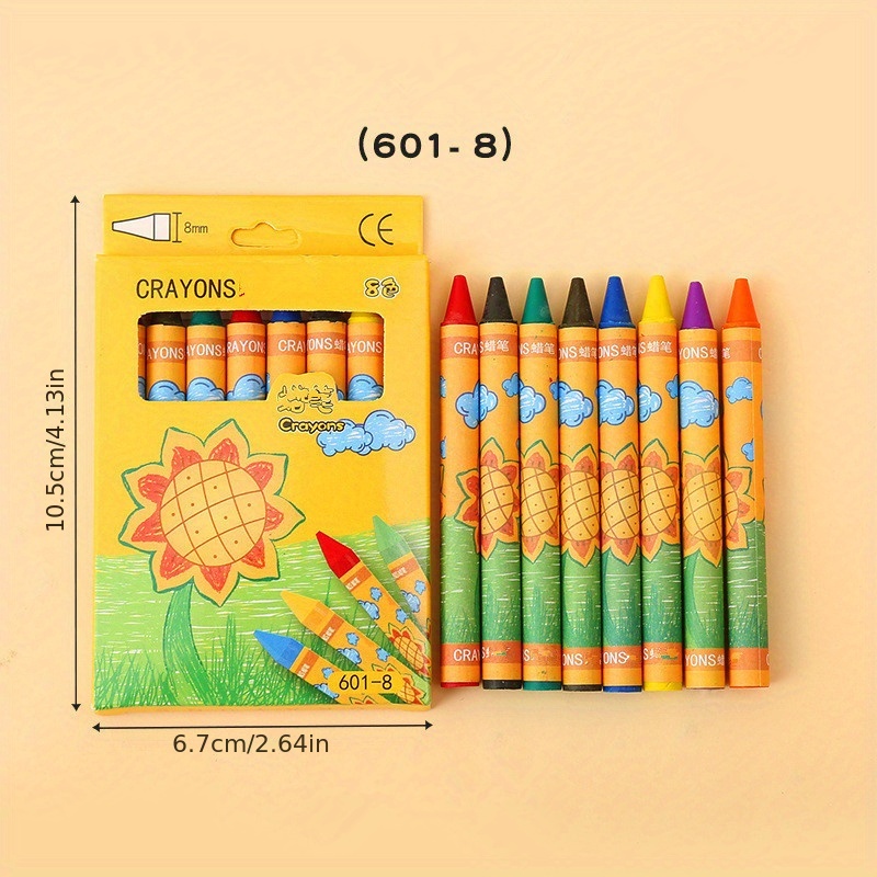 Les Crayons Pour Enfants 8 Couleurs 12 Couleurs 24 Dessins Animés
