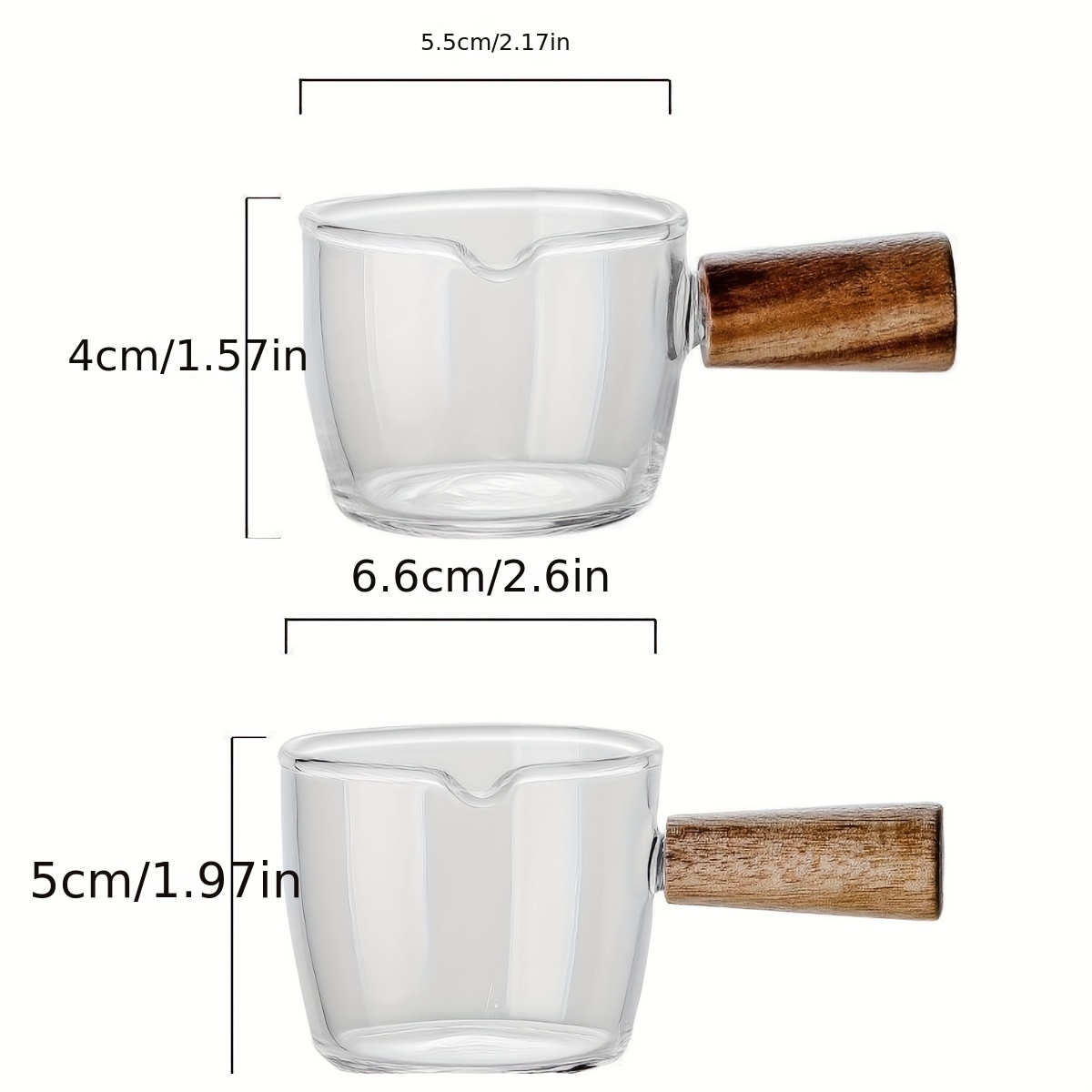 3Pcs Stainless Steel Milk Cup 3oz/90ml Small Milk Frothing Pitcher Espresso  Coffee Milk Jug