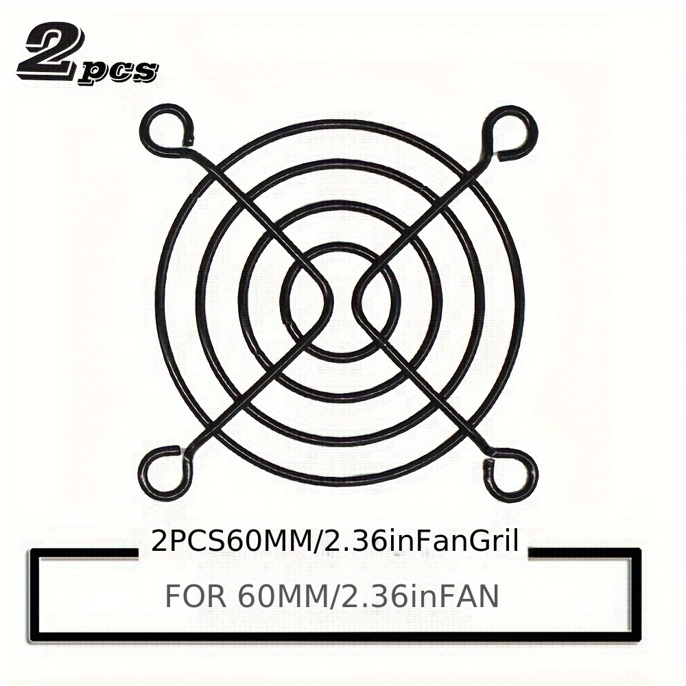 item picture 2pcs 60mm 120mm 140mm  s metal mesh finger guard protective net   computer case  
