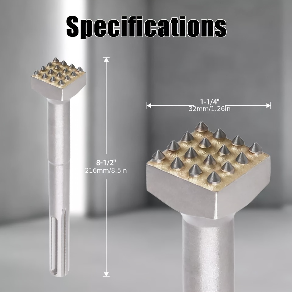 16t Tipped Square Shank Electric Hammer Chisel With