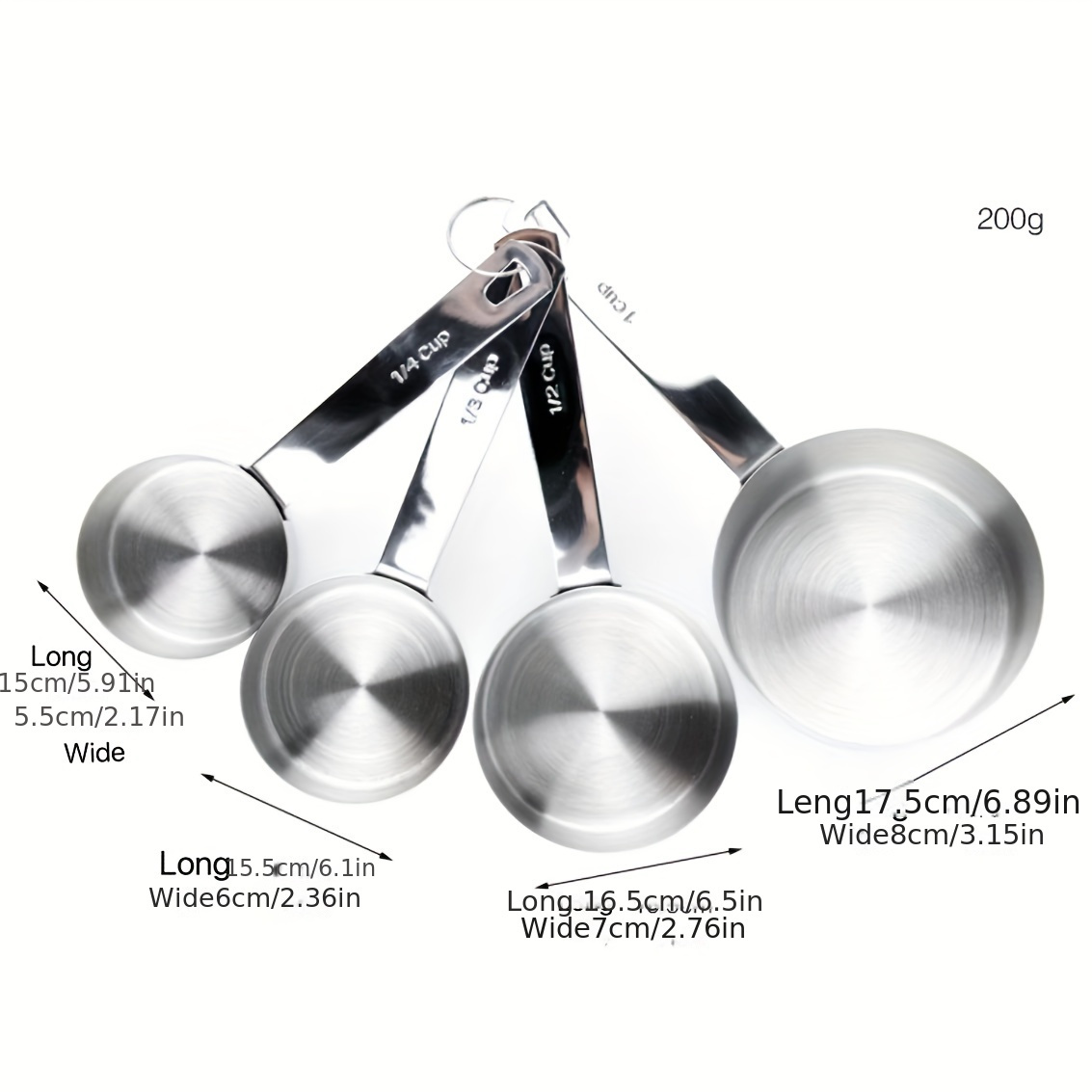 304 Stainless Steel Measuring Cup, Multifunctional Durable Kitchen