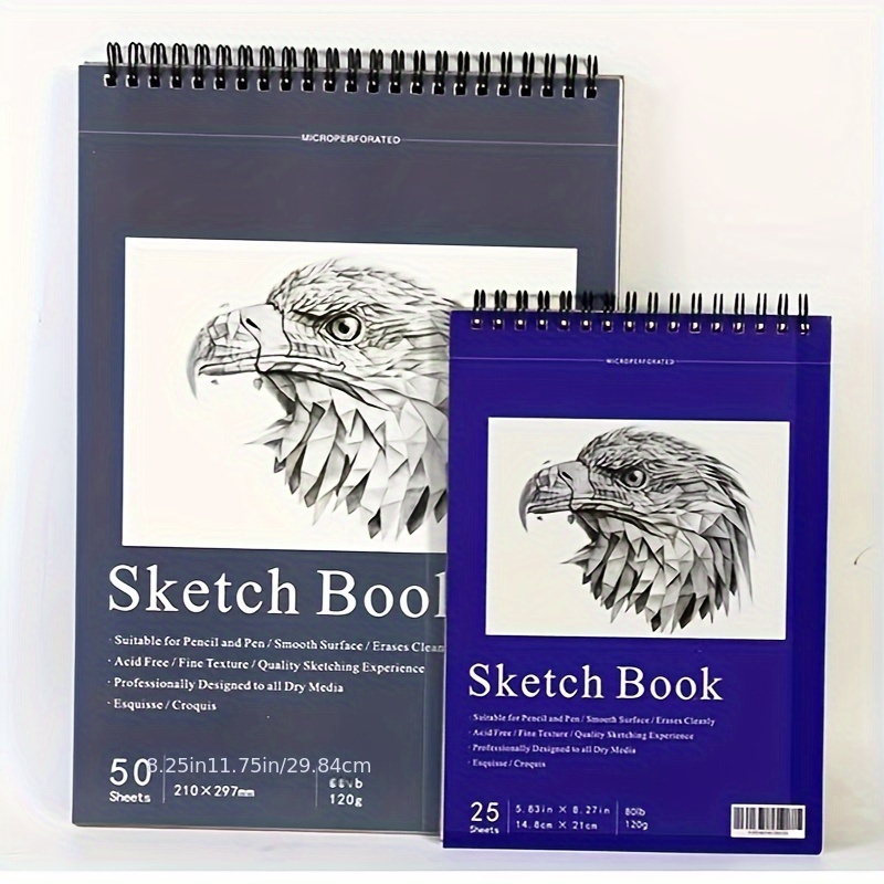 1pc Drawing Sketchbook, 1pc Spiral Bound Sketchbook, 1pack 30