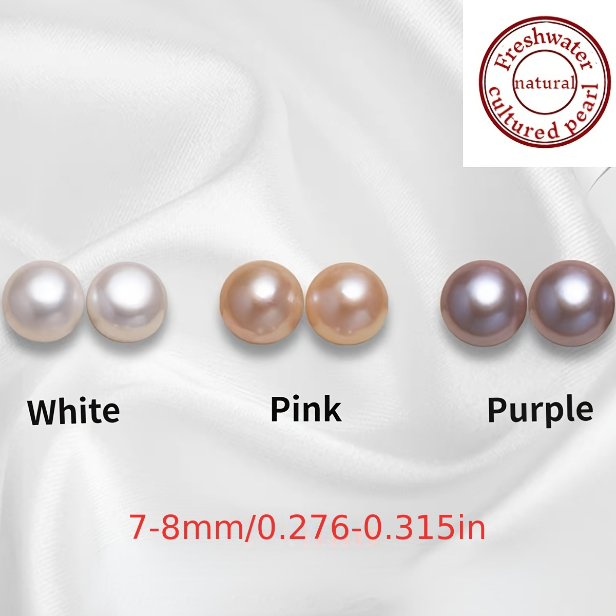 natural freshwater cultured pearl earrings 7 8mm 0 276 0 315in minimalist and elegant suitable for   holiday gifts and special occasions     birthstones stainless steel posts no power required details 4