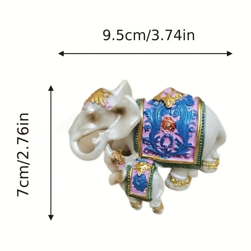 White Elephant Statue Feng Shui Decorative Elephant - Temu