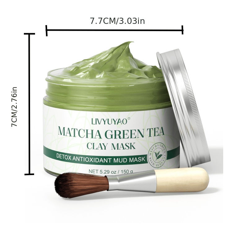 Green Tea Matcha Mud Mask Deep Cleansing Moisturizing and Hydrating Mask