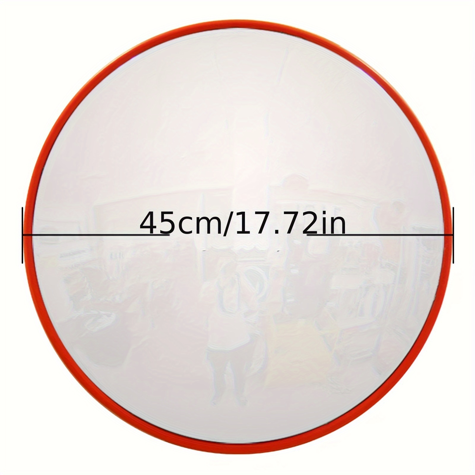 Image of Traffic Mirror For , 30/45/60cm Convex Mirror Safety Mirror Surveillance Mirror Panoramic Mirror 130° Wide-angle Bearing Convex Mirror Observation Mirror For Street And Garage Garage Mirror