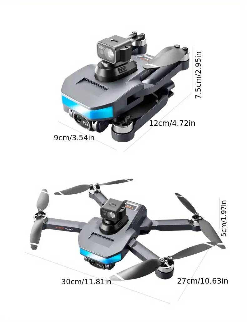 m8 gps positioning drone professional grade brushless motor intelligent obstacle avoidance optical flow positioning esc wifi hd dual camera 18 minutes flight time charging battery details 14