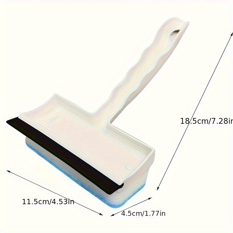 Plastic Bathroom Cleaning Brush With Wiper 2 In 1