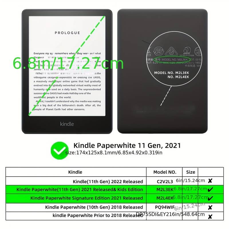Fintie Hülle für 6,8 Kindle Paperwhite 11. Generation 2021 Fintie Hülle für 6,8 Kindle Paperwhite 11. Generation 2021