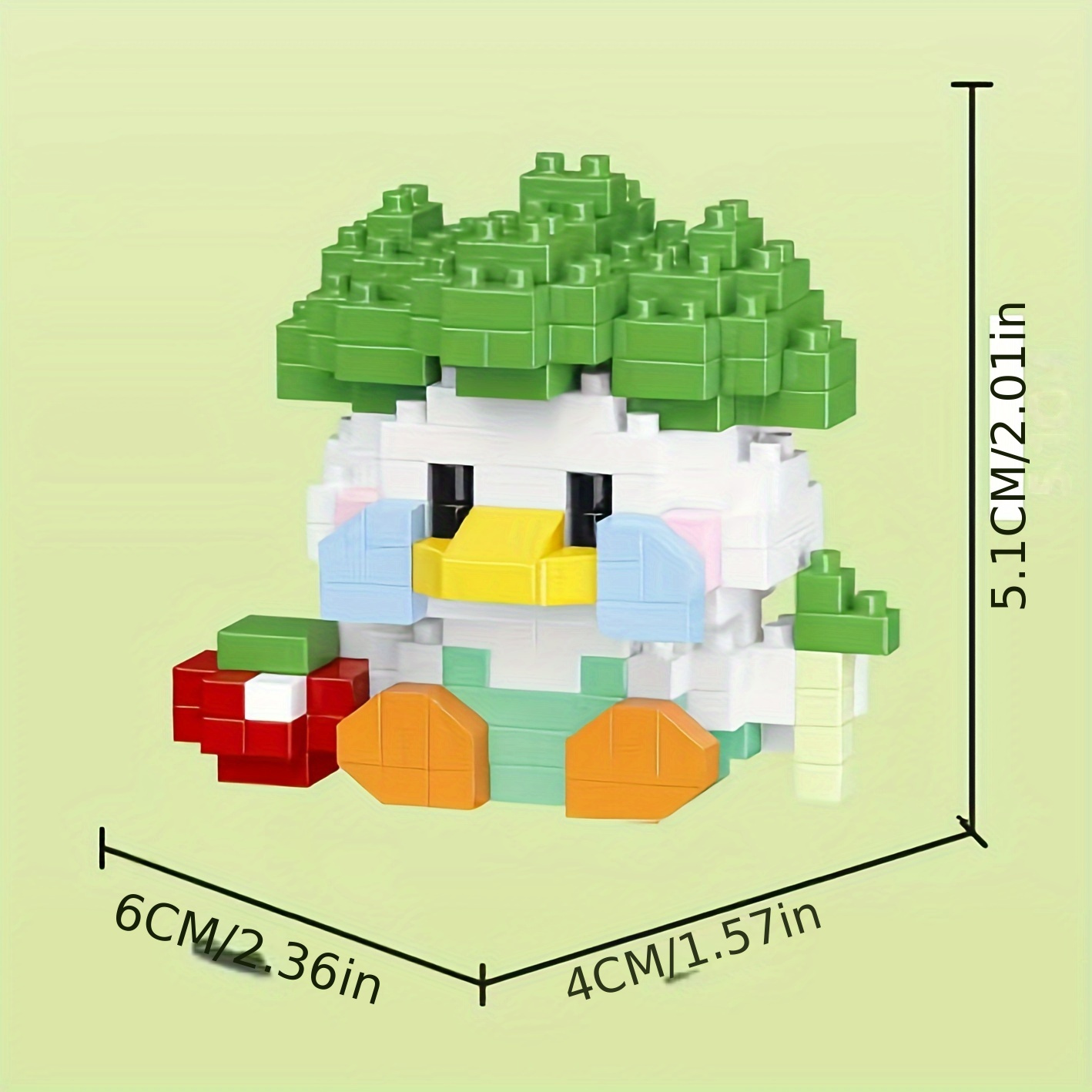 Duck Shape Micro Particle Building Blocks DIY Creative Gift