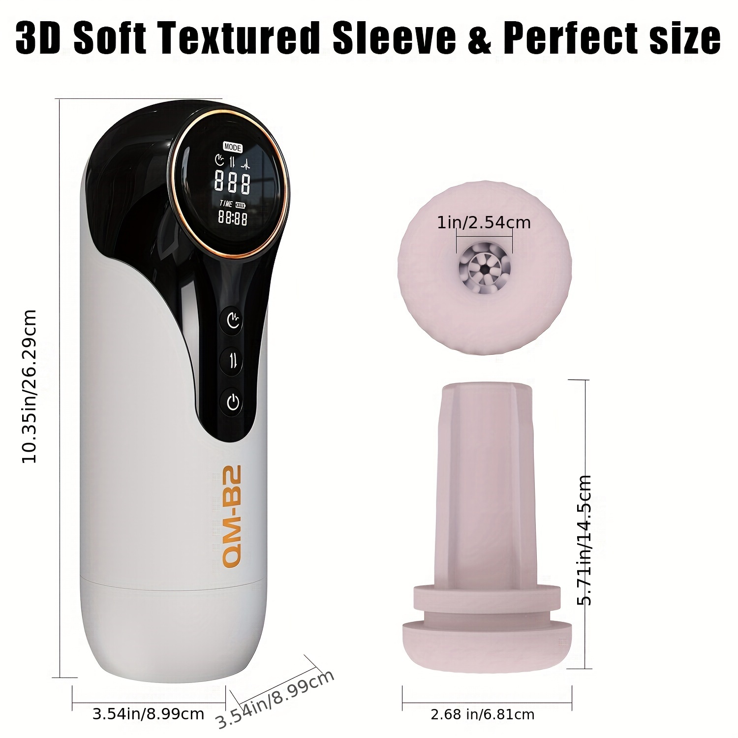 Excite Yourself Automatic Male Masturbator With 4 Suction and Thrusting, 10 Frequency Vibrations For Penis Stimulation!