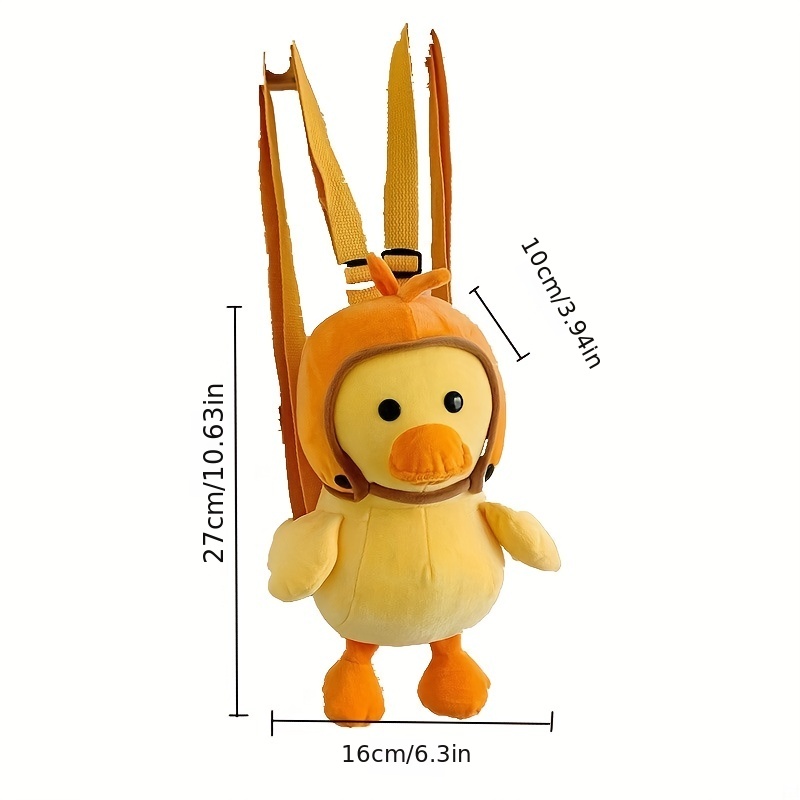 Novelty Bag, Cute Mini Little Yellow Duck Design Backpack, Adjustable Strap  Cartoon Plush Bag, Party Gift Bag - Temu