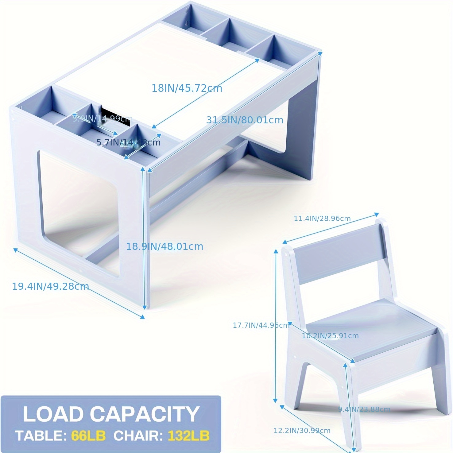Set of Table And Chairs for Children, Featuring a 3-In-1 Wooden Activity Desk with a Blackboard, Storage Area, And a Removable Tabletop for Drawing, Reading, Playing, And Crafting, Suitable for Nurseries And Playrooms