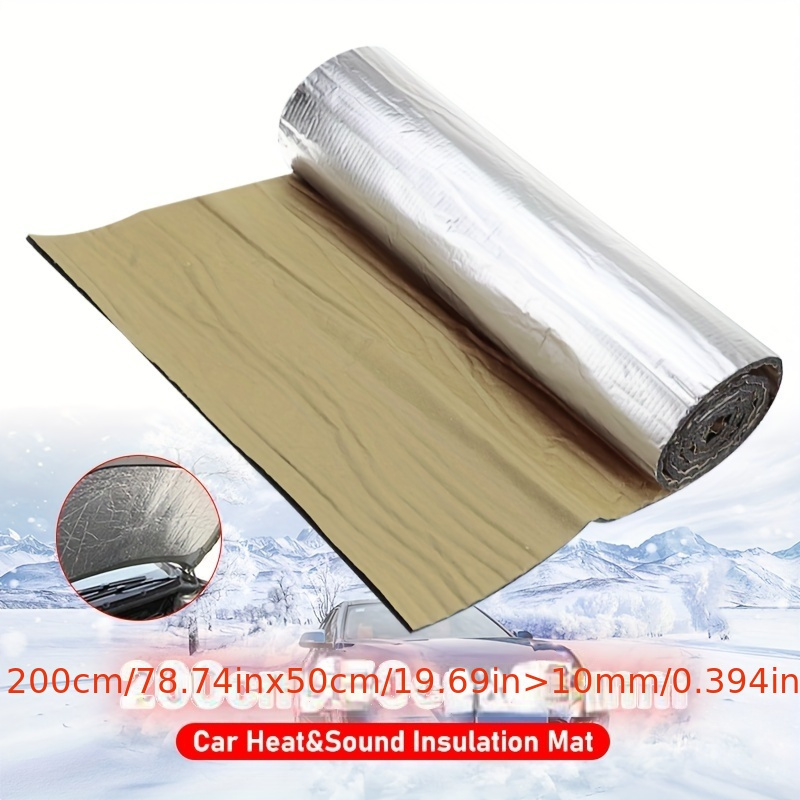 

200cmx50cm Car Sound Deadener Mat Thicken Noise Heat Deadening Soundproof Dampening Foam Mat For Auto Hood Engine Door