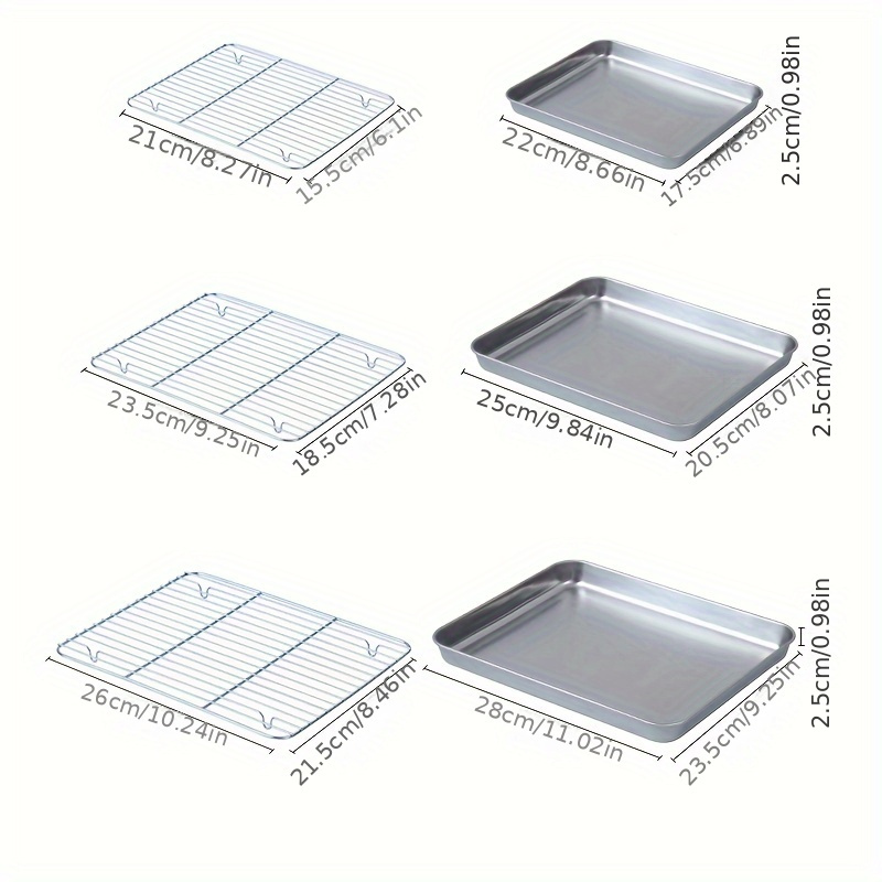 Easy Clean Baking Trays Non stick Stainless Steel Cookie Pan - Temu
