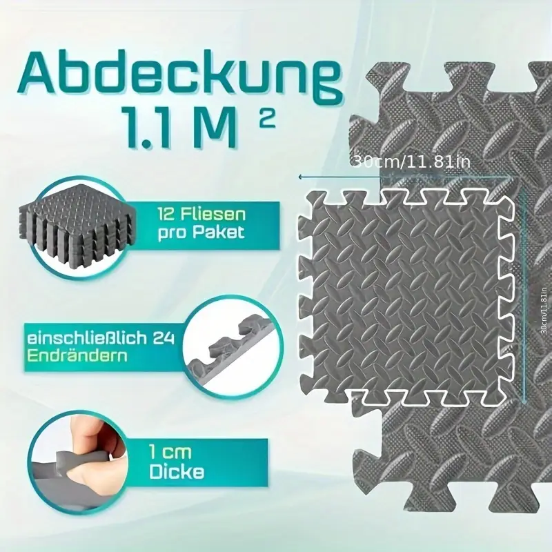 Tappetino Caduta NiroSport 100x70x8 Cm - Morbido E Impermeabile Per Palestra - Foto 6