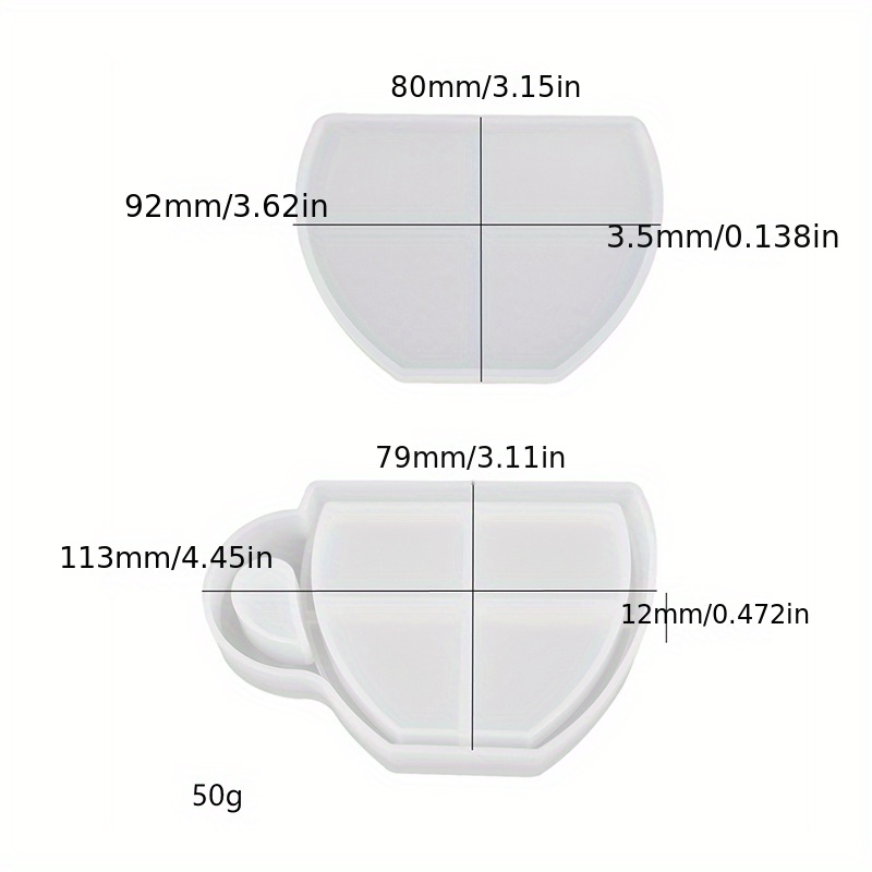 TEMU Tappetino per bicchieri in resina fai da te con di olio di sabbia rapida, stampo in silicone per caff癡 e bibite estive, stampo in silicone per