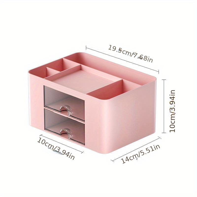 Tiroir De Bureau Simple Nordique, Boîte De Rangement De Bureau Crayon De  Papeterie De Bureau Pour Organiser Les Étagères De Bureau, Coiffeuse  Cosmétique Pour Femmes En Plastique Double Couche, Maison Cuisine Bureau