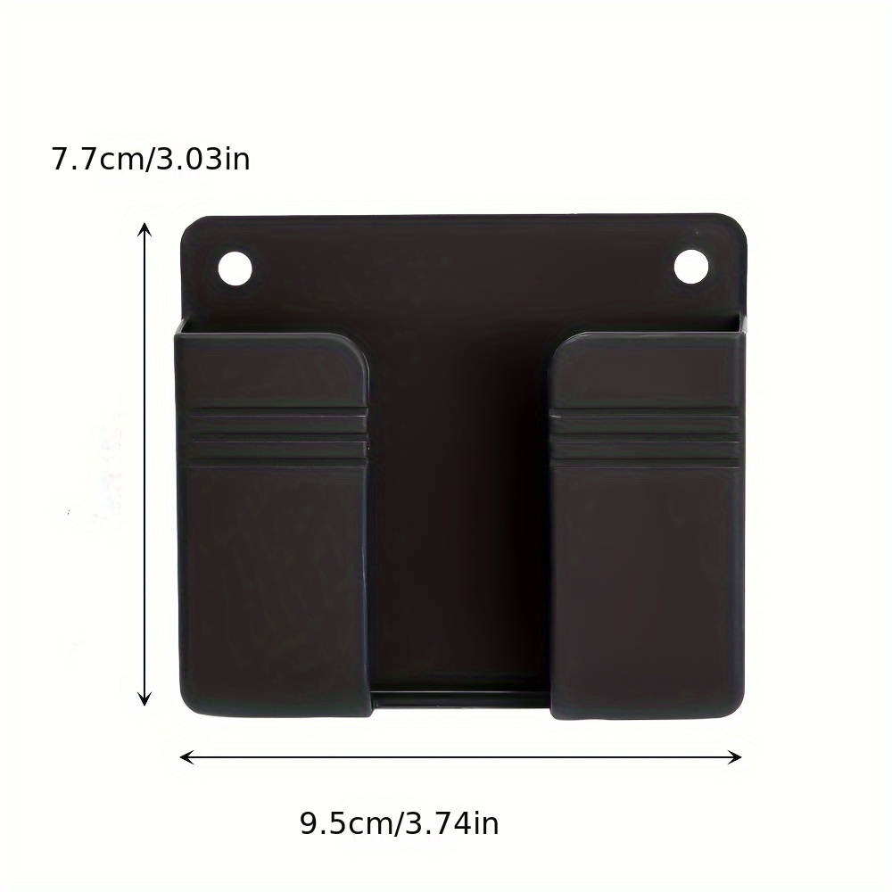 1/2/4pcs Wall-Mounted Multi-Functional Phone Holder & Remote Charging Station - Space-Saving Design with Lazy Tape, Ideal for Home Entertainment Setup, Entertainment Setup|Modern Wall Mount|Durable Plastic