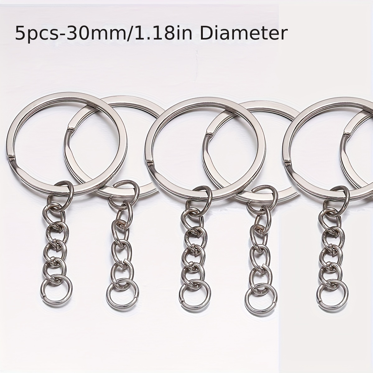 24mm Stainless Steel Split Key Ring 