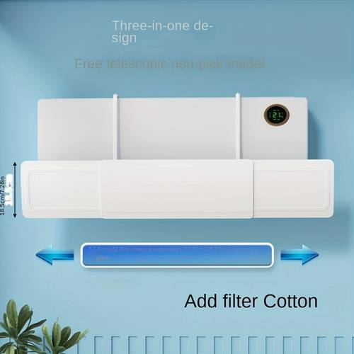 3 hole ac shielding cover heavy duty no wind experience silent operation for air conditioners heaters compatible with standard hvac units ideal for home office hotel use hvac enhancer sleek sleek reflective material energy saving solution contemporary design shield energyconscious buyers