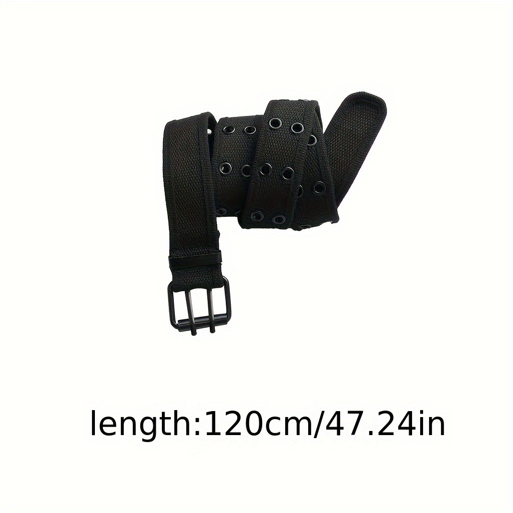 Men's Casual Sport Belt Double Row Holes