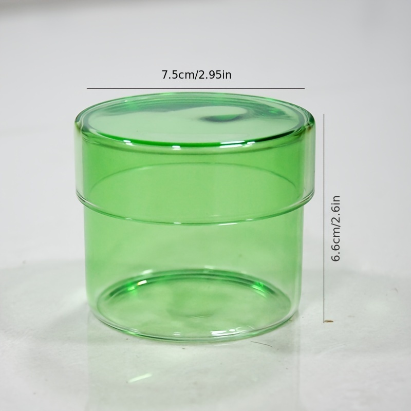 Colorful Glass Jar Box Home Small Ornament Storage Box Glass Lid Storage Jar Household Storage Box For Things