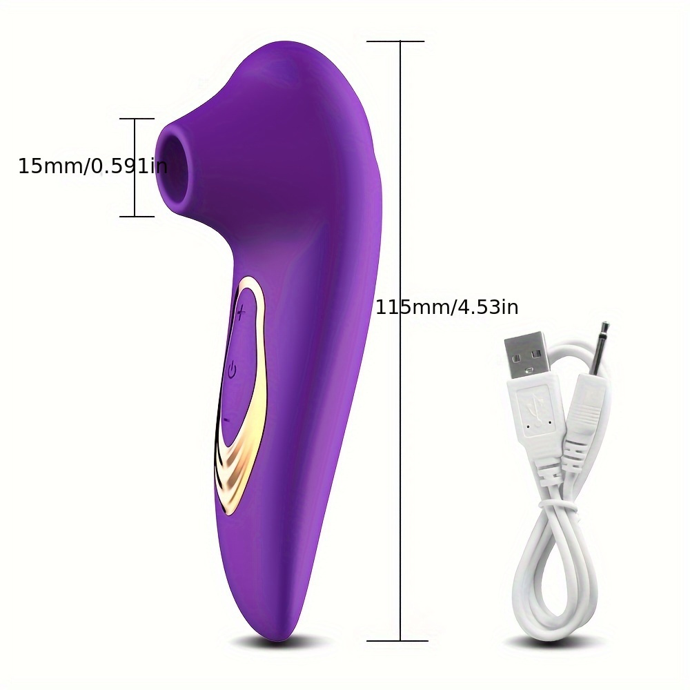 vibratore per stimolazione del clitoride e capezzoli con aspirazione, giocattolo erogene per principianti, stimolatore vibroacustico con 10 modalità di aspirazione per donne e coppie Dettagli dell'articolo 2