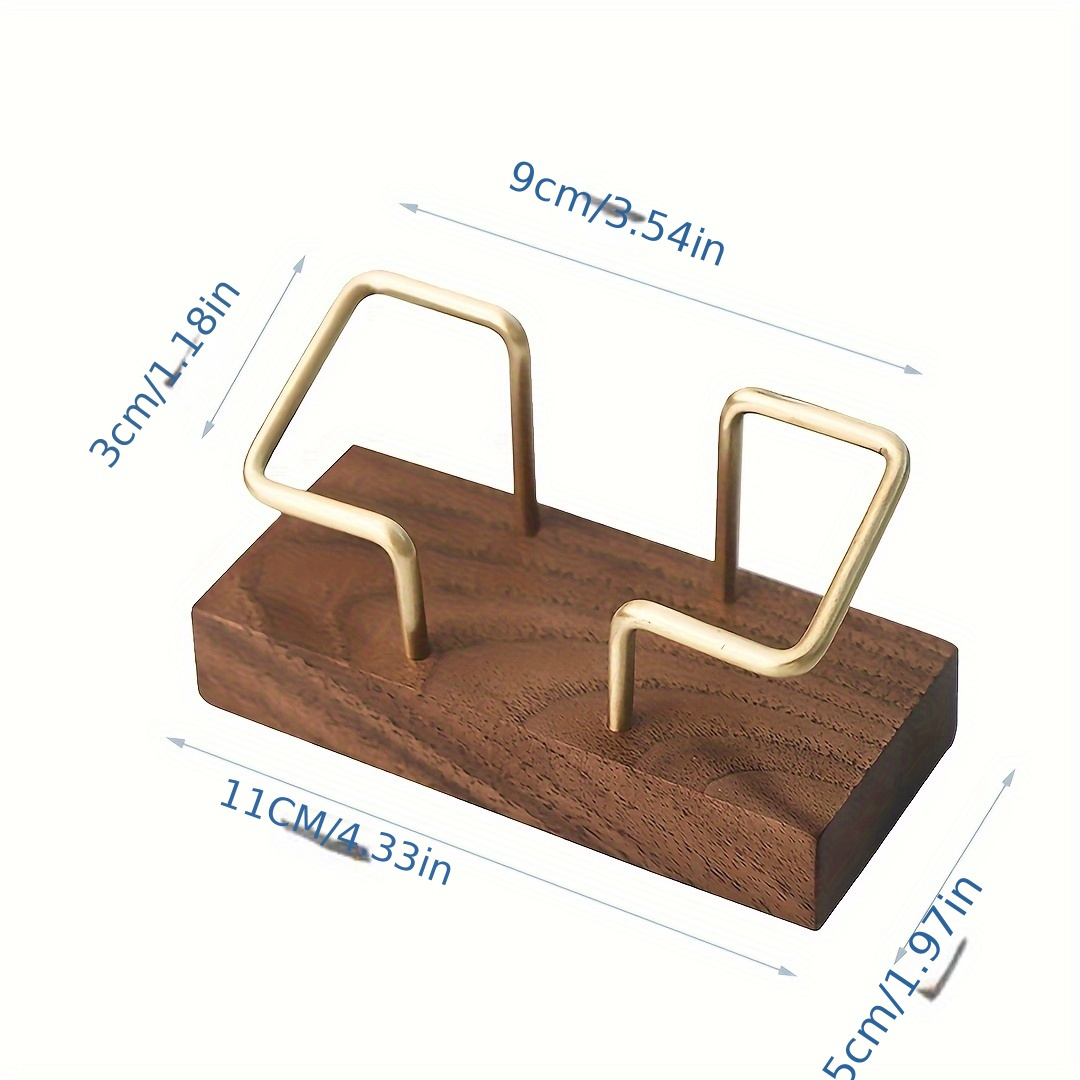 Wooden Card Holder Photo Stand Business Card Holder - Temu