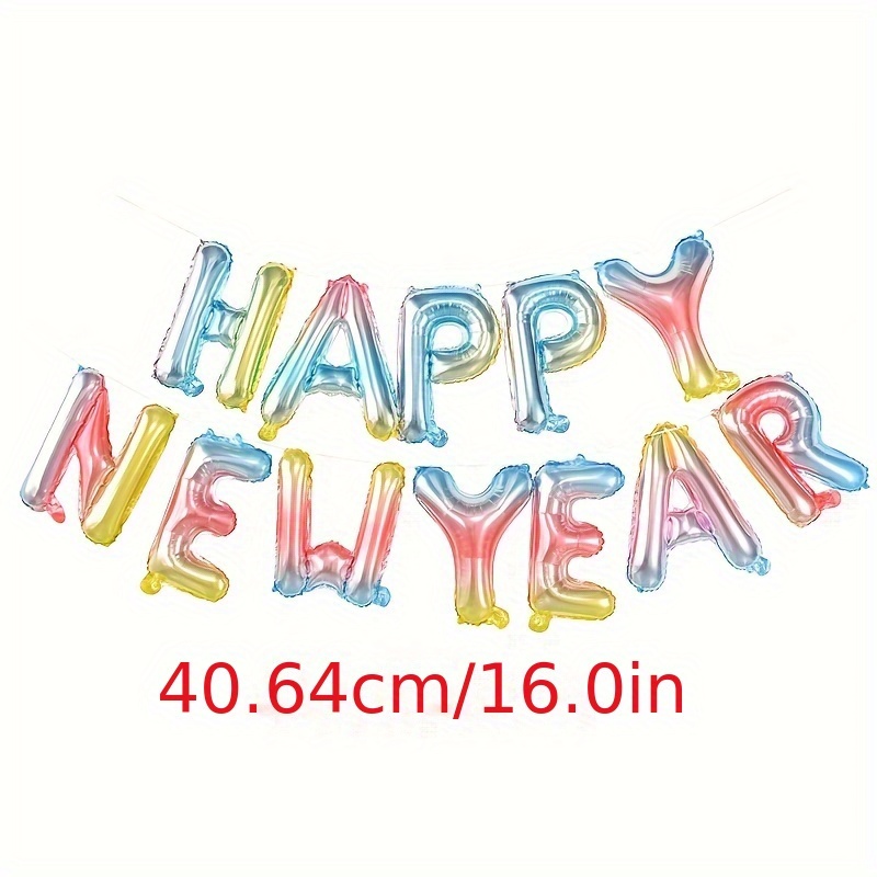 Crea momenti magici con palloncino in alluminio con scritta Happy New  Year da 40,6 cm, disponibile in oro, argento, oro rosa, colori arcobaleno  (oro