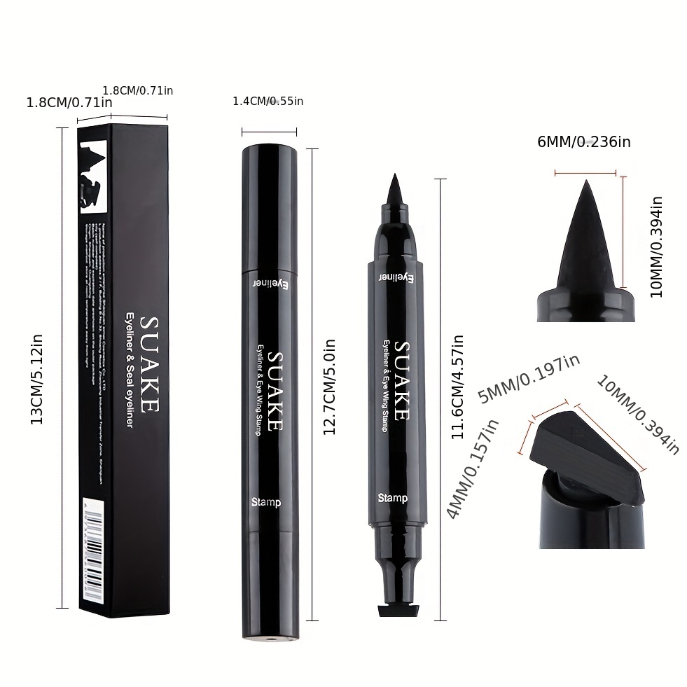 Double Head Eyeliner Eye Stamp Pen Cat Eye Liquid Stamp Wing Shapes Eyeliner Pen