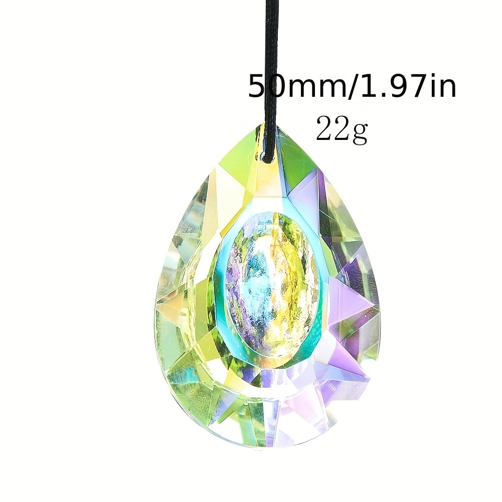 1pc AB Feng Shui Pendentif Rond En Cristal À Facettes - Temu France