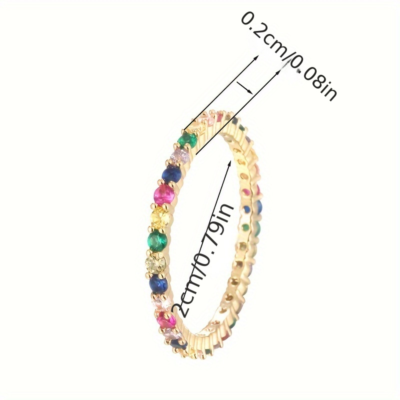 Women's Geometric Zirconia Ring - Stylish Design