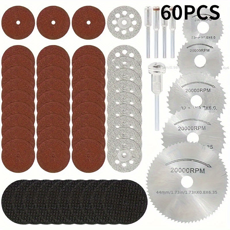 

60pcs Steel Saw Set For - Cutting & Diamond ,