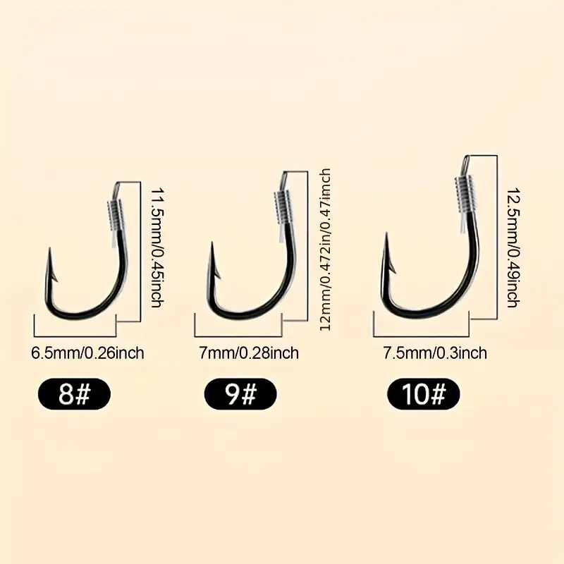 1 vs 10 fishing hooks Circle Hooks 2X Strong 170PCS/Box|220PCS/Box Octopus Catfish Fish Bulk Fishing Hooks Set Saltwater Freshwater Gear Equipment#1 1/0 2/0 3/0 4/0 5/0 6/0 8/0(BLACK-170PCS) : Sports & Outdoors Extremely Sharp 100pcs Fishing Hook Round Bend