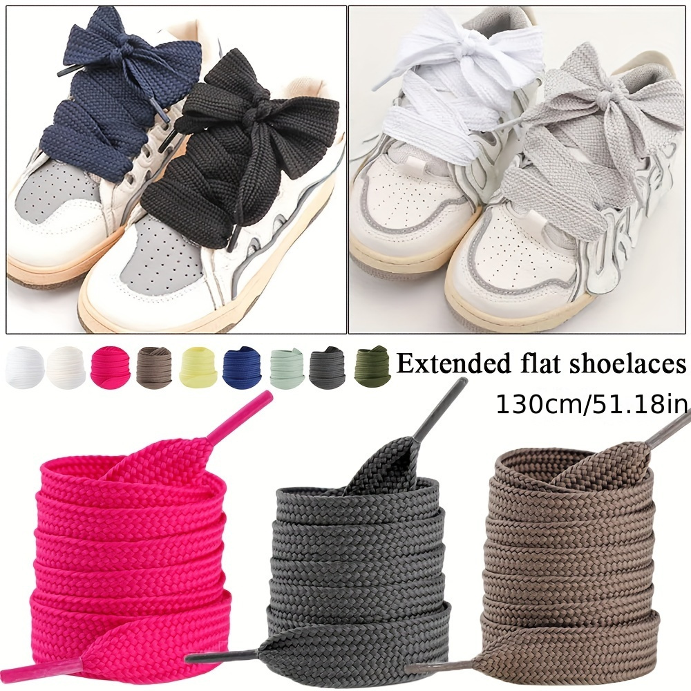 

Flat Shoelaces With Pvc Tips - For Sneakers, Casual & Outdoor Footwear