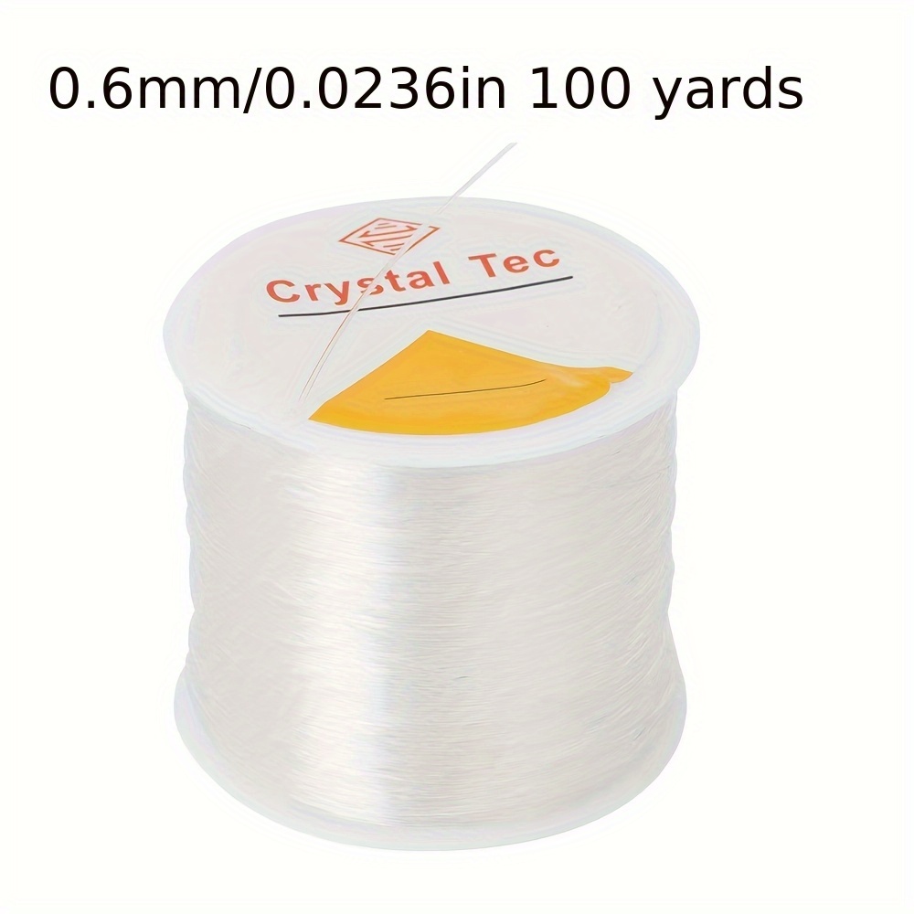 0.4-1.5MM Transparent Round Elastic Cord for Bracelet Necklace