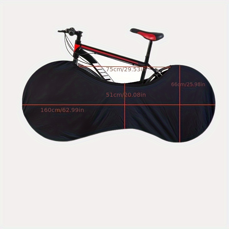 Housse de roue de vélo, sac de rangement intérieur anti-poussière de vélo  résistant aux rayures, ensemble de pneus haute élastique lavables  Équipement de protection de vélo de route Garage